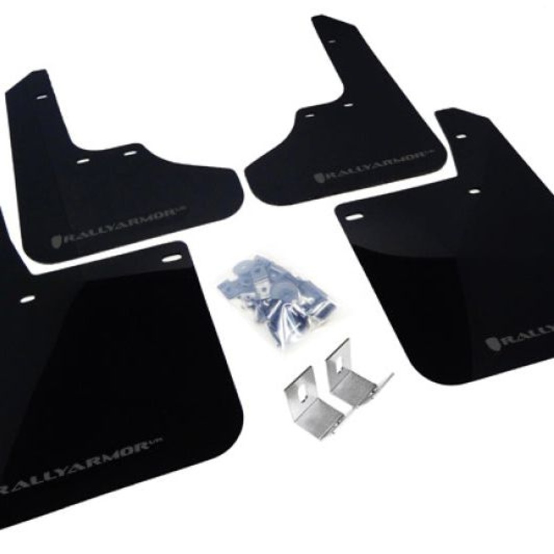Rally Armor 93-01 Subaru Impreza RS Black UR Mud Flap w/ Grey Logo