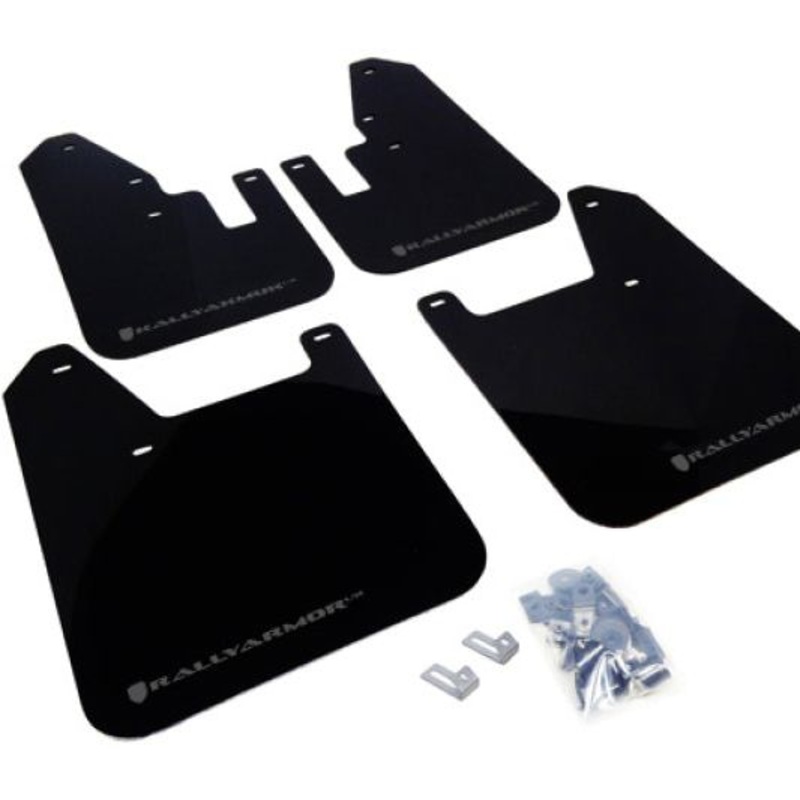 Rally Armor 98-02 Subaru Forester Black UR Mud Flap w/ Grey Logo