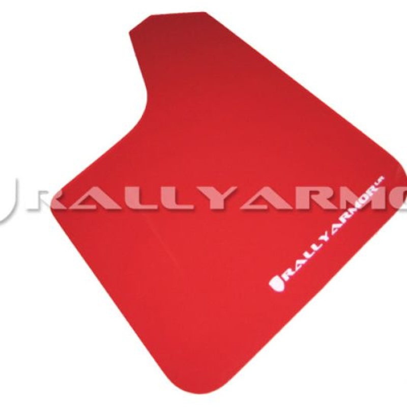 Rally Armor Universal Fit (No Hardware) Red UR Mud Flap w/ White Logo