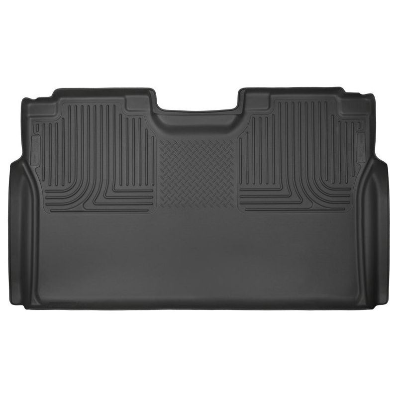 Husky Liners 15-23 Ford F-150 SuperCrew Cab WeatherBeater Black 2nd Seat Floor Liner