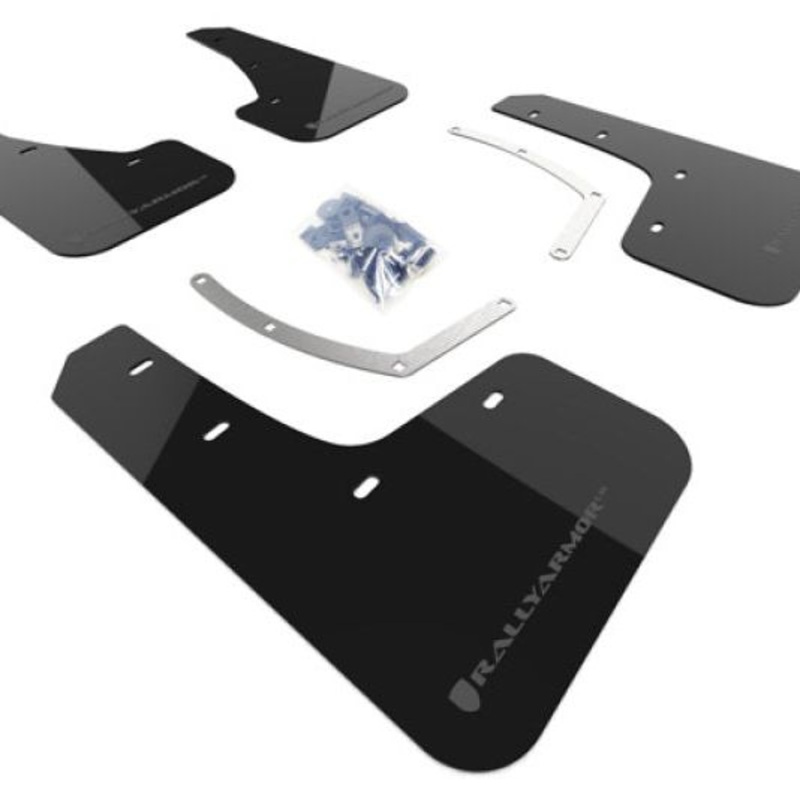 Rally Armor 18-25 Subaru Ascent Black UR Mud Flap w/Grey Logo