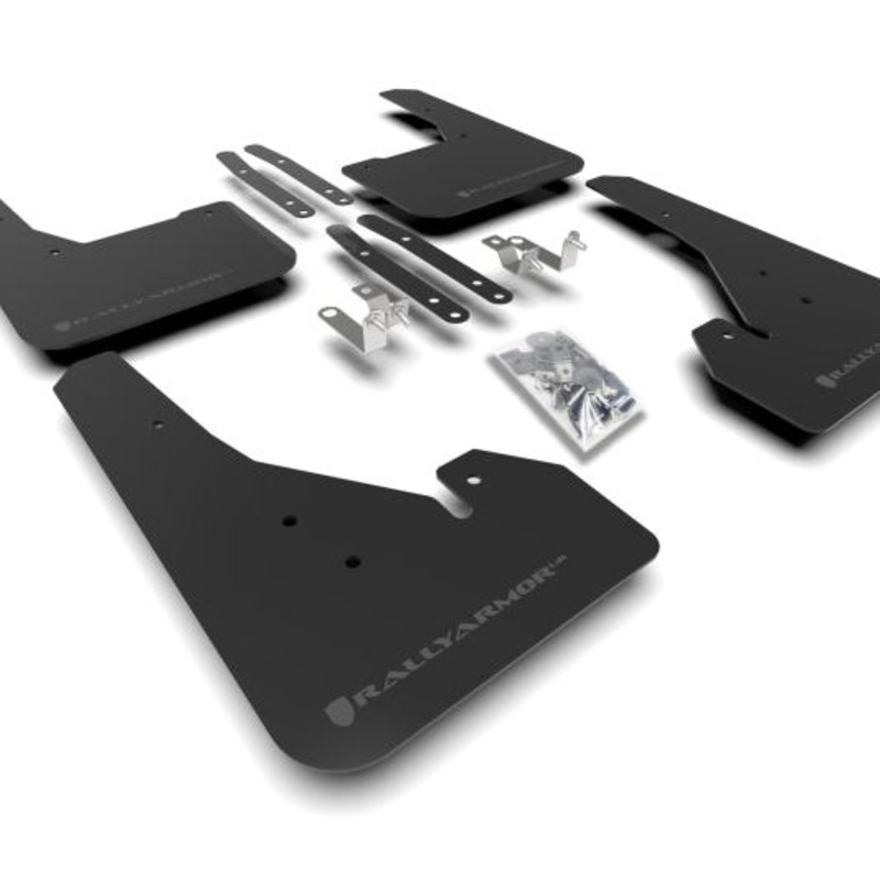 Rally Armor 18-25 Toyota Corolla Hatchback Black UR Mud Flap Grey Logo