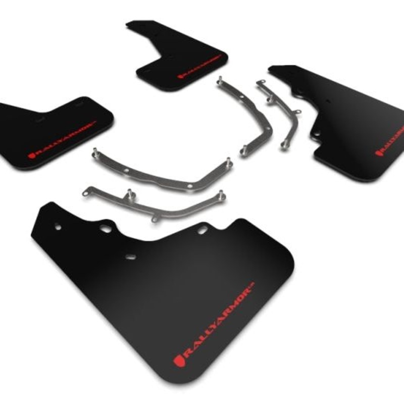 Rally Armor 19-25 Mazda3 Hatchback Black UR Mud Flap w/Red Logo