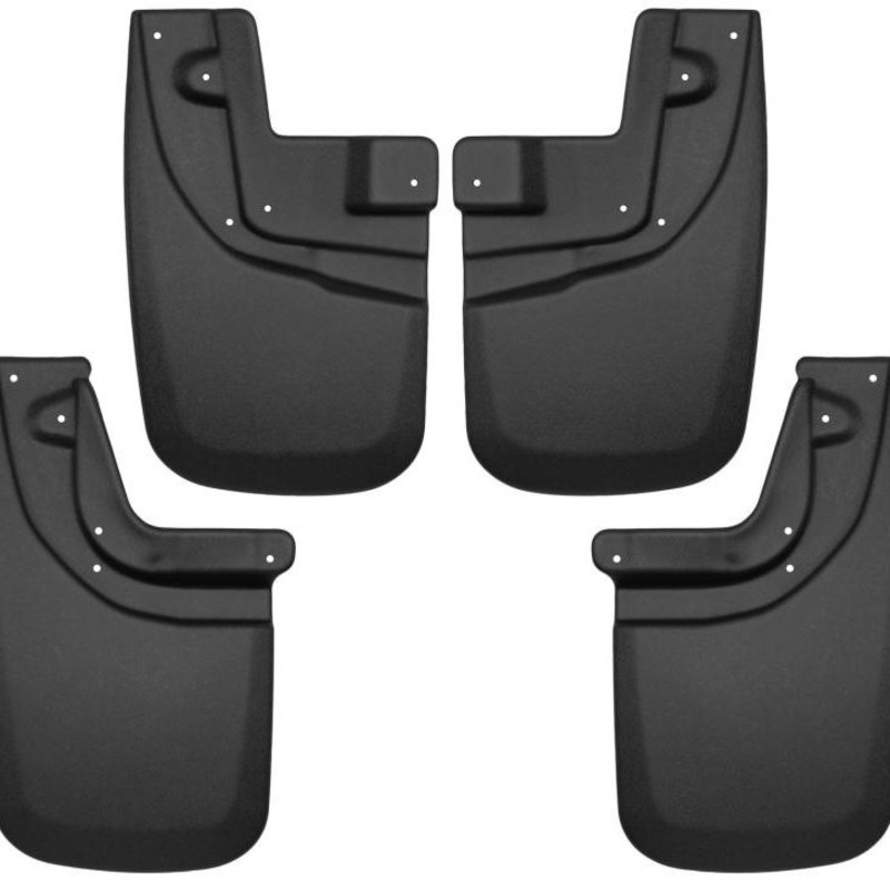 Husky Liners 05-15 Toyota Tacoma w/ OEM Fender Flares Front and Rear Mud Guards - Black