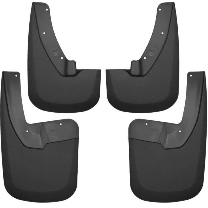 Husky Liners 09-17 Dodge Ram 1500/2500 Both w/ OE Fender Flares Front and Rear Mud Guards - Black