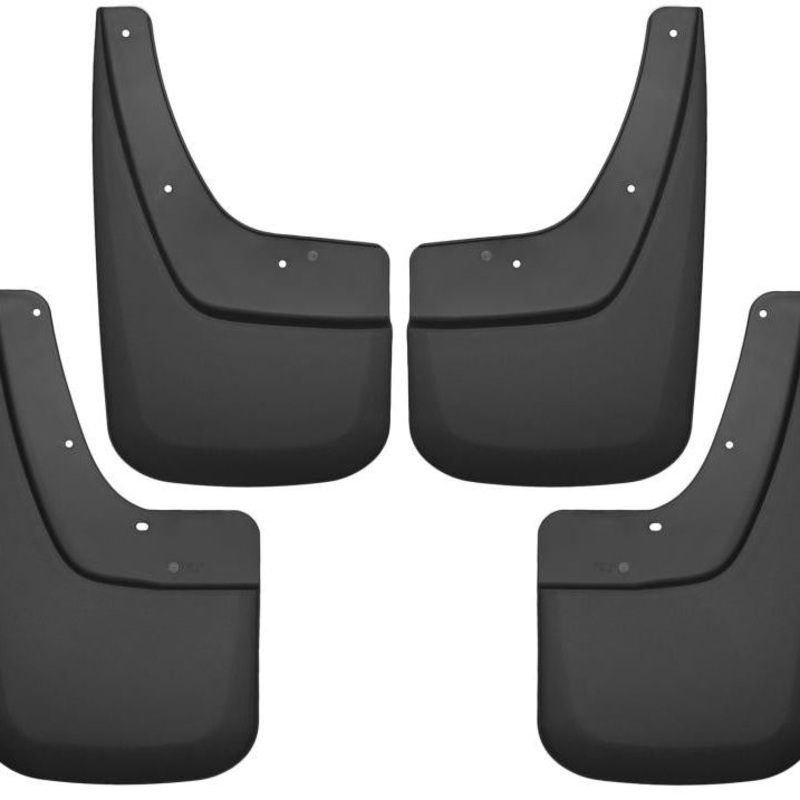 Husky Liners 14-17 GMC Sierra 1500 / 15-16 Sierra 2500 HD Front and Rear Mud Guards - Black