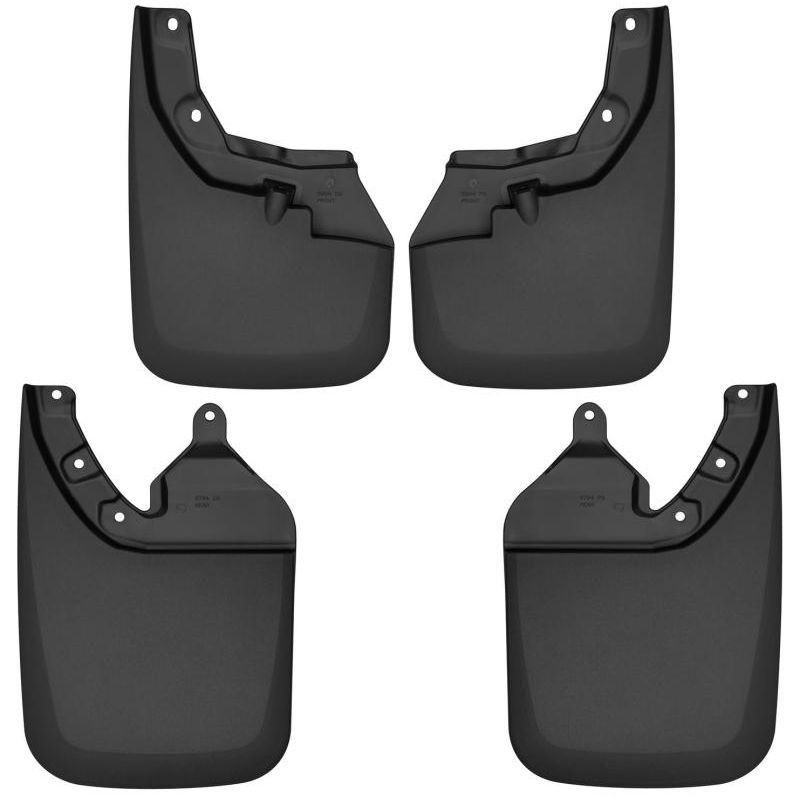 Husky Liners 16-22 Toyota Tacoma w/ OE Fender Flares Front and Rear Mud Guards - Black
