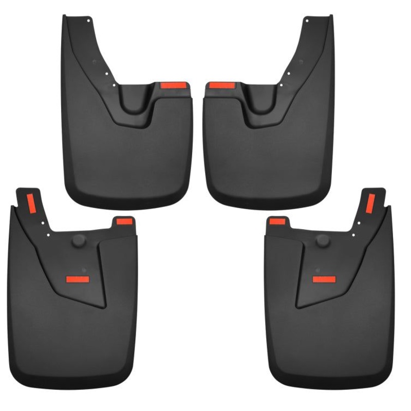 Husky Liners 19-22 Ram 2500/3500 with OEM Fender Flares Custom-Molded Front & Rear Mud Guards