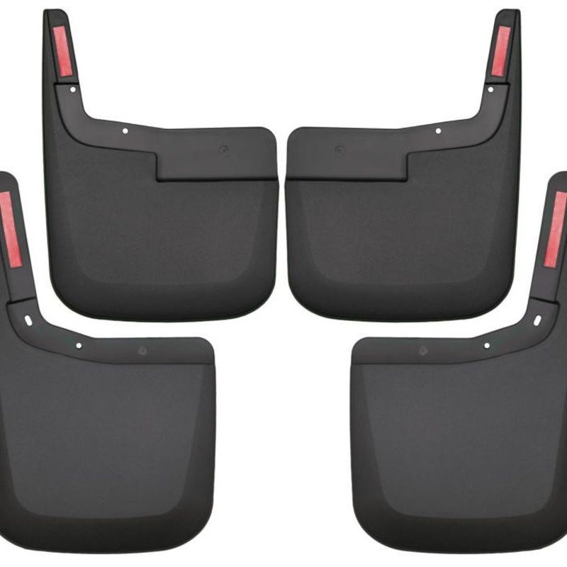 Husky Liners 2015-2017 Ford F-150 w/o Fender Flares Front and Rear Mud Guards - Black