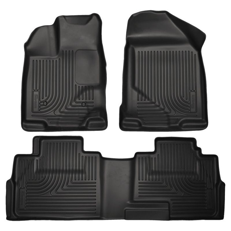 Husky Liners 07-13 Ford Edge / 07-13 Lincoln MKX Weatherbeater Black Front & 2nd Seat Floor Liners