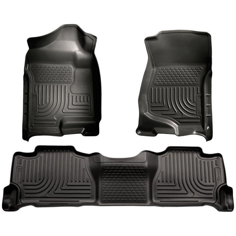 Husky Liners 07-13 GM Escalade/Suburban/Yukon WeatherBeater Black Front & 2nd Seat Floor Liners
