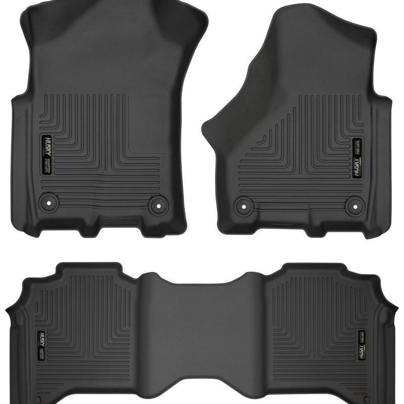 Husky Liners 19-21 Ram 2500/3500 Crew Cab Weatherbeater Black Front & 2nd Seat Floor Liners