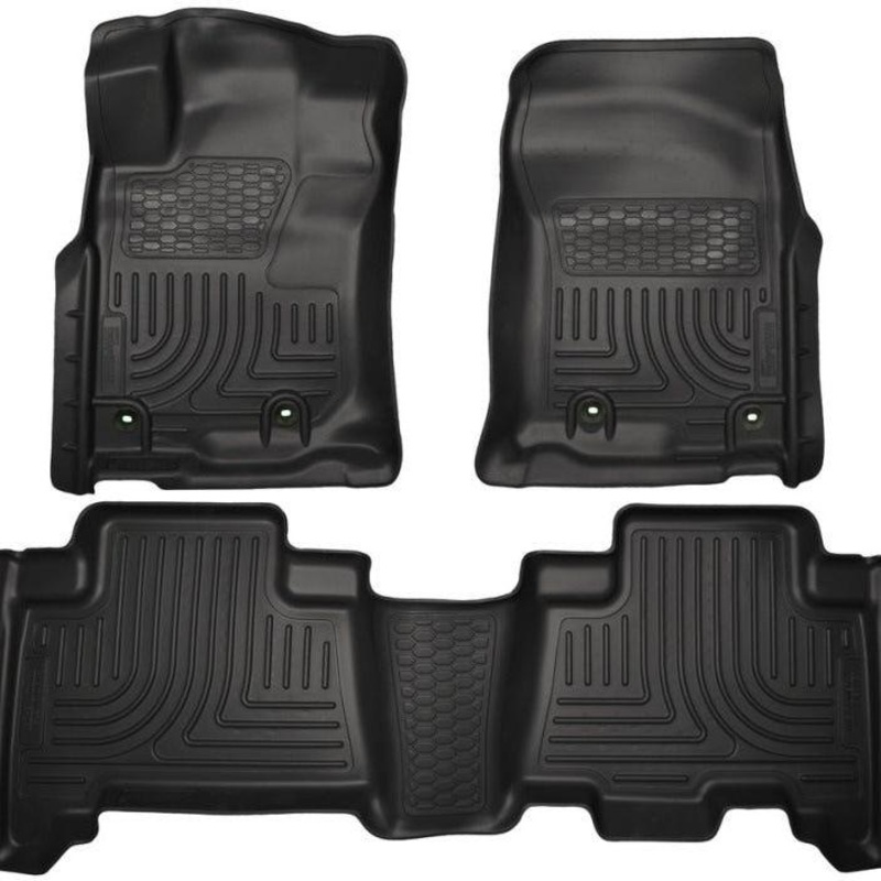 Husky Liners 2013 Toyota 4Runner WeatherBeater Black Front & 2nd Seat Floor Liners
