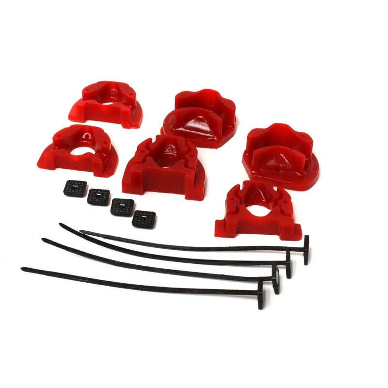 Energy Suspension 92-00 Honda Civic (Except 99-00 Si) / 93-97 Del Sol Red Motor Mount Inserts (Manua