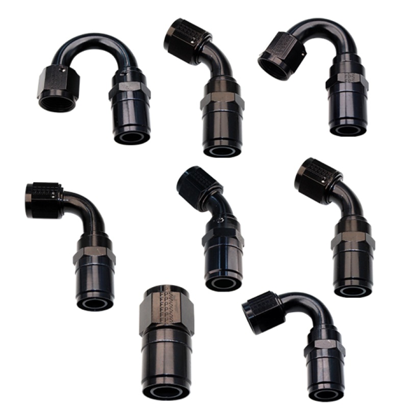 Fragola -6AN Race-Rite Crimp-On Hose End 90 Degree