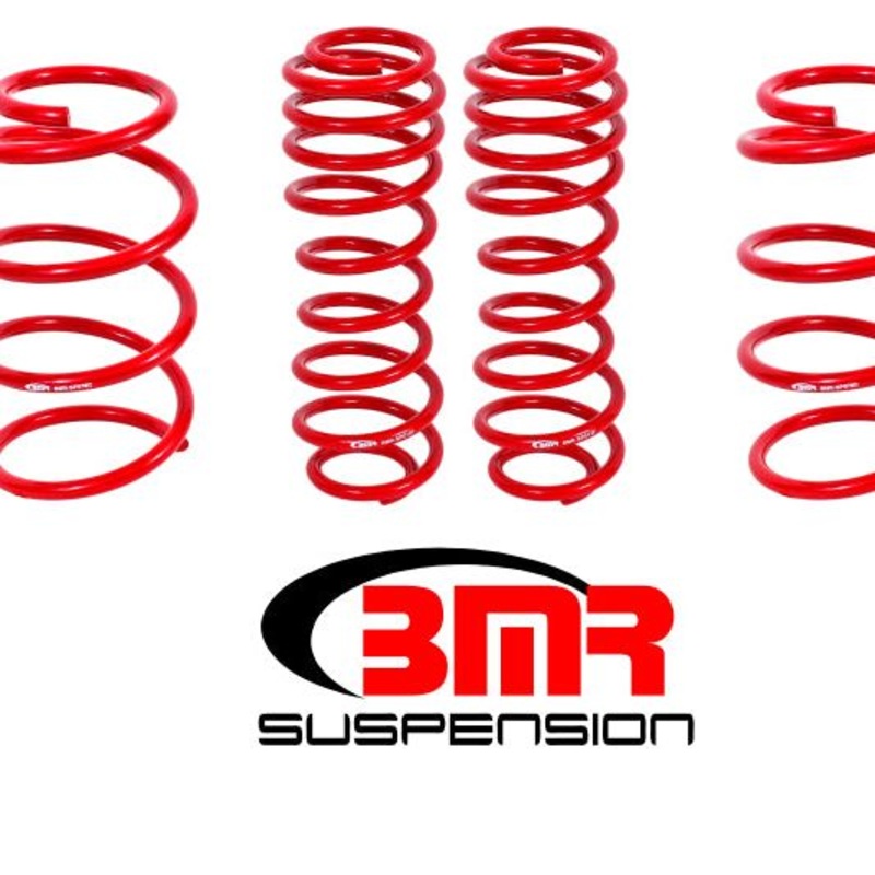 BMR 07-14 Shelby GT500 Drag Lowering Springs (Set Of 4) - Red