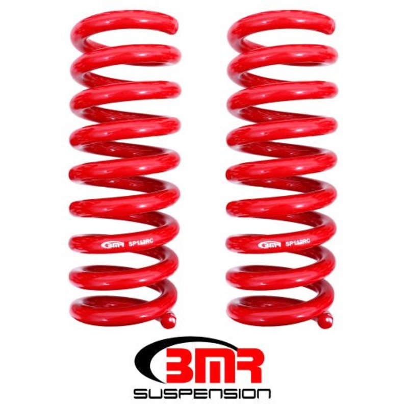 BMR 08-18 Dodge Challenger Rear Lowering Springs 1.25in Drop Performance Version - Red