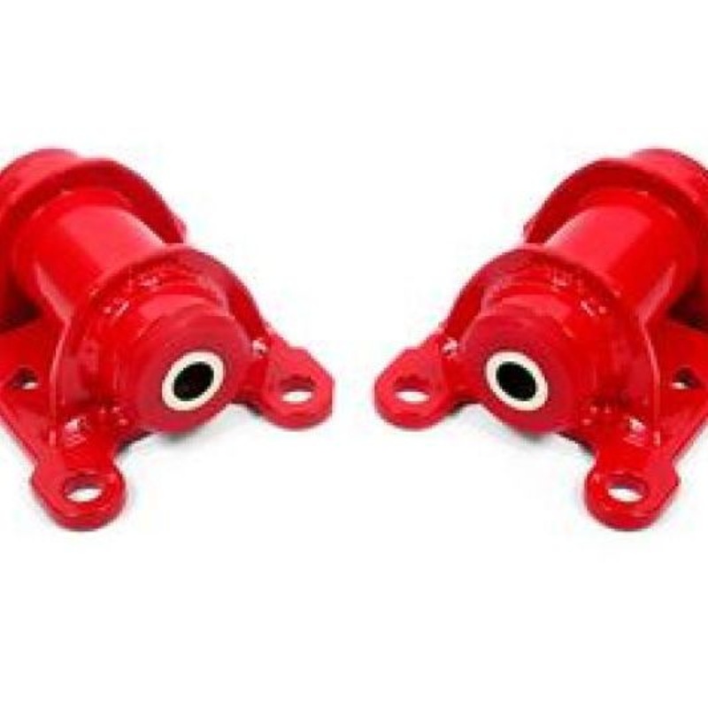 BMR 98-02 Chevrolet Camaro Motor Mount Kit (Steel) w/ Poly Bushings - Red