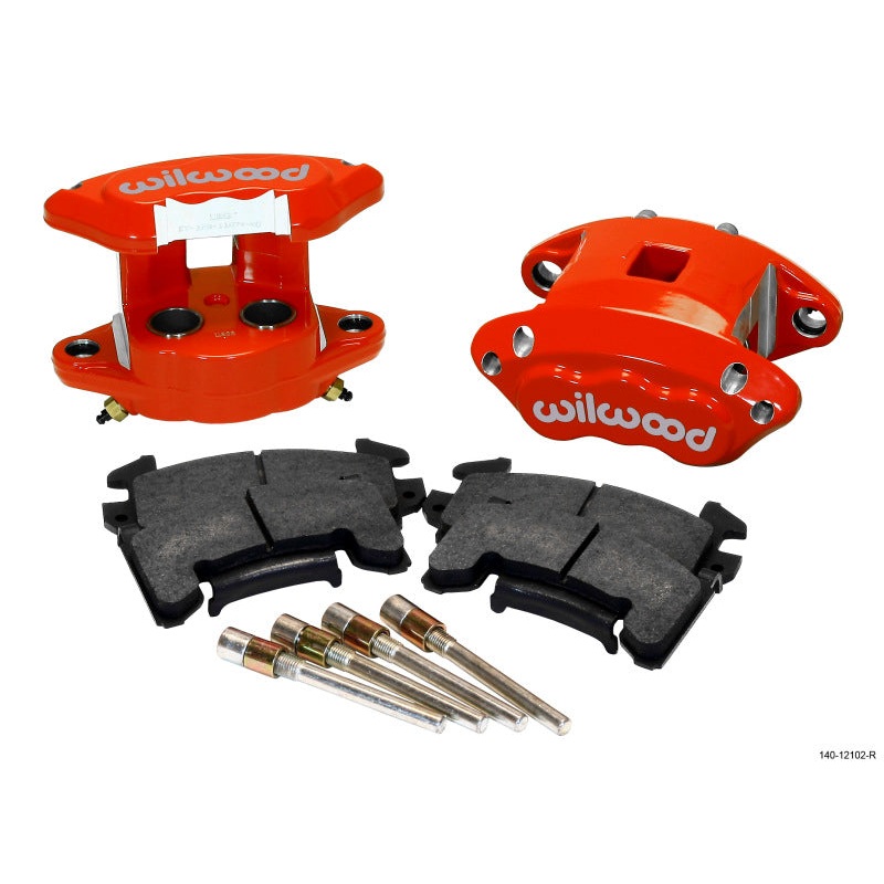 Wilwood D154 Rear Caliper Kit - Red 1.12 / 1.12in Piston 0.81in Rotor