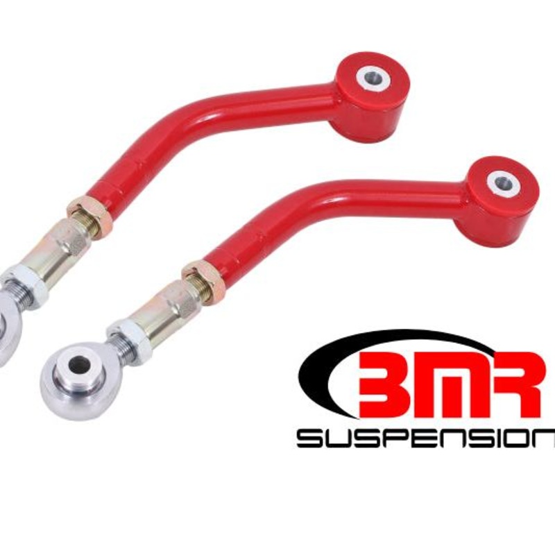 BMR 08-17 Challenger Upper Control Arms On-Car Adj. Rod Ends (Polyurethane) - Red