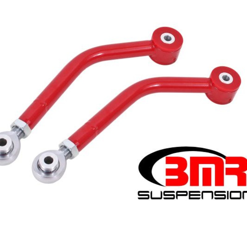BMR 08-17 Challenger Upper Control Arms Single Adj. Rod Ends (Polyurethane) - Red