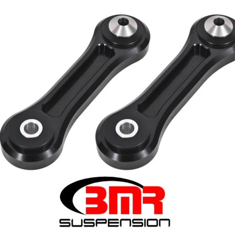 BMR 15-17 S550 Mustang Rear Lower Control Arms Vertical Link (Delrin) - Black