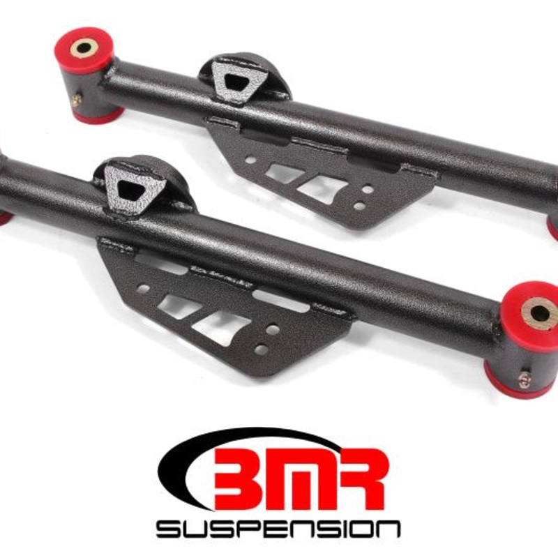 BMR 79-98 Fox Mustang Non-Adj. Lower Control Arms (Polyurethane) - Black Hammertone