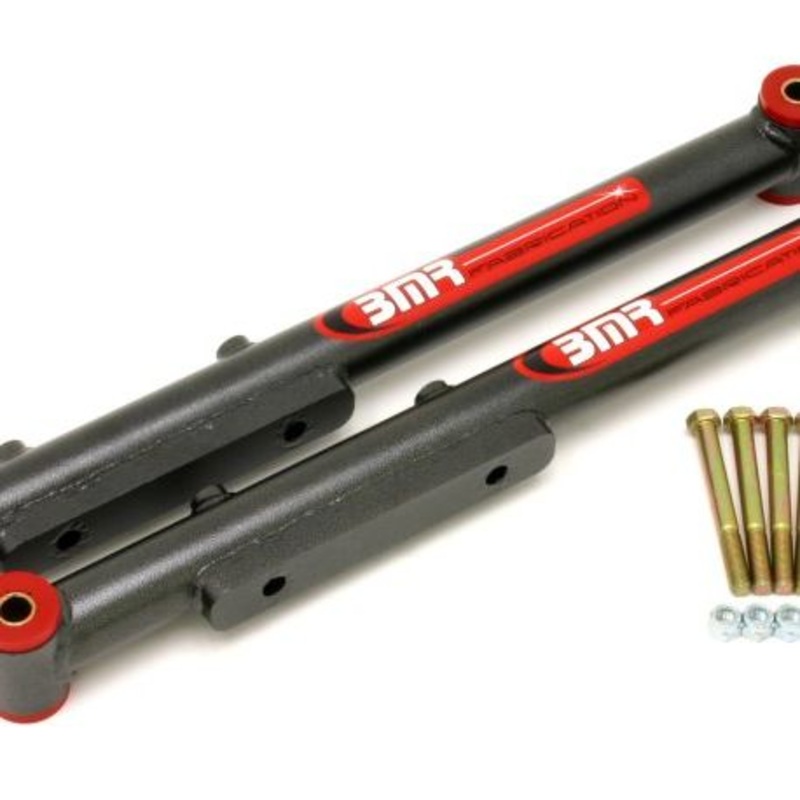 BMR 91-96 B-Body Non-Adj. Extended Length Lower Control Arms (Polyurethane) - Black Hammertone