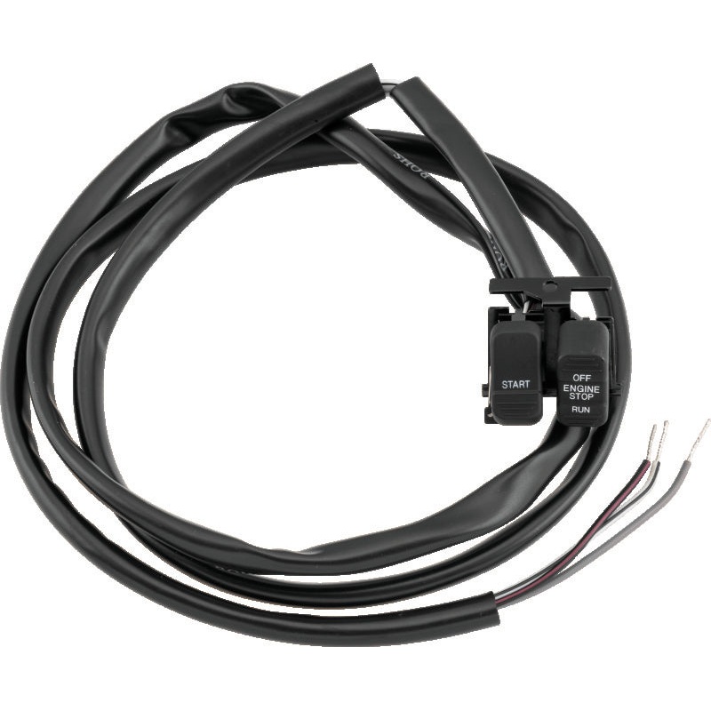 Twin Power 96-13 Big Twin XL V-Rod Black Engine Start Stop Switch Replaces H-D 71589-96 71684-06A